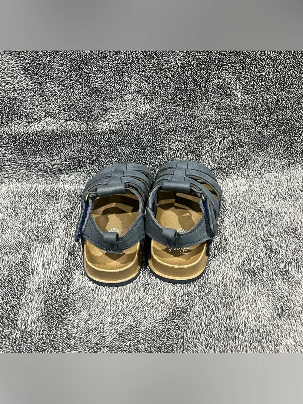 Like new❗️ First Steps kids Fisherman Sandals in navy blue size 5